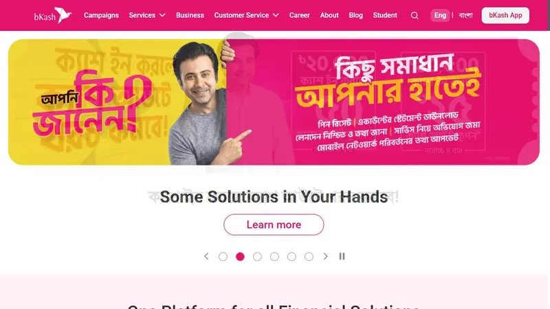 bKash official website