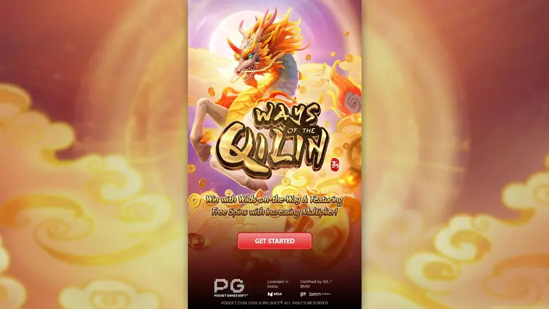 Ways of the Qilin slot by PG Soft – start screen